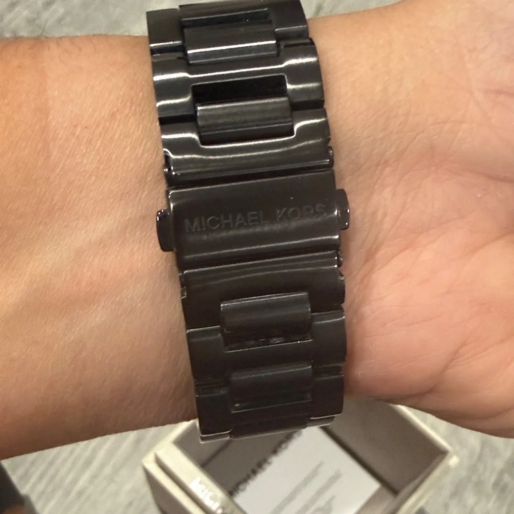 Michael Kors Dark Tone Chronograph Watch - Picture 2 of 3